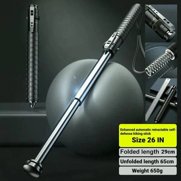 Telescopic Self Defense Stick (Heavy Metal and Extendable)