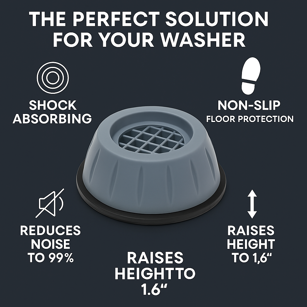 VibroGuard™ – Anti-Vibration Feet Pads