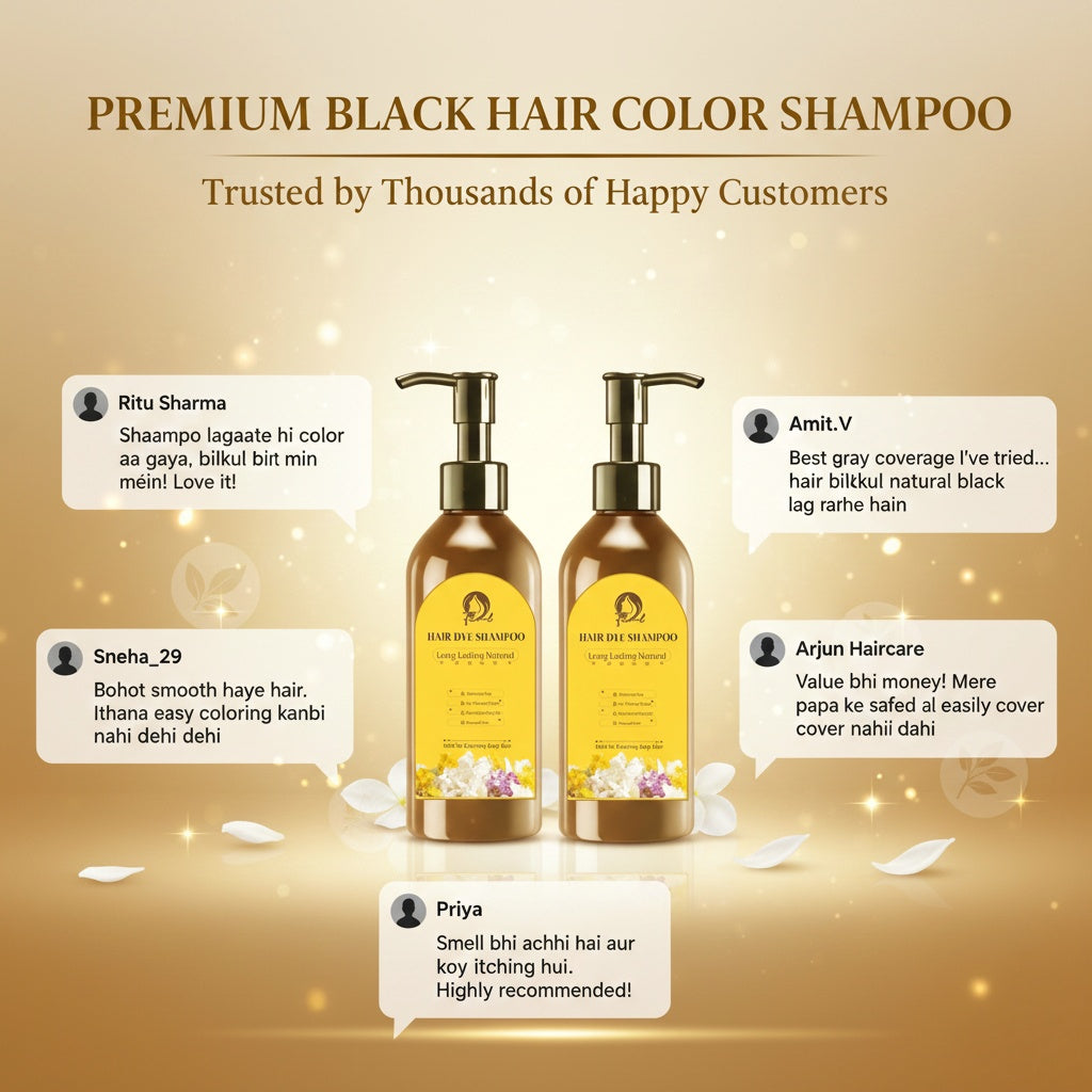 Japanese Long Lasting Natural Hair Dye Shampoo (Buy 1 Get 1 Free)