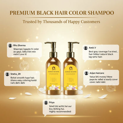 Japanese Long Lasting Natural Hair Dye Shampoo (Buy 1 Get 1 Free)