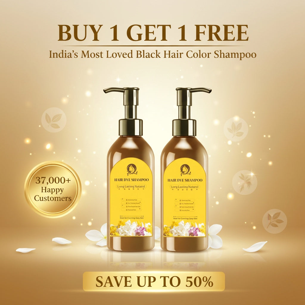 Japanese Long Lasting Natural Hair Dye Shampoo (Buy 1 Get 1 Free)